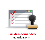 Suivi des demandes et validations